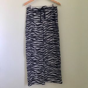 Zebra Fleece Pajama Pants